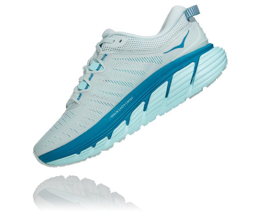 Running Shoes Womens - Hoka One One Gaviota 3 - Blue - KZXATLE-89